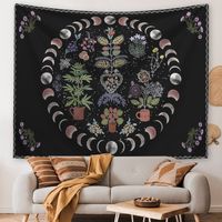 Classical Retro Pastoral Moon Tree Polyester Tapestry Artificial Decorations main image 2