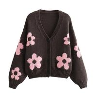 Women's Sweater Long Sleeve Sweaters & Cardigans Casual Flower sku image 2