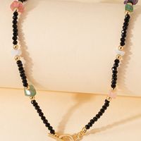Casual Commute Round Glass Stone Women's Necklace main image 4
