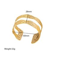 Vintage Style Simple Style Solid Color Copper Plating 18k Gold Plated Bangle main image 4