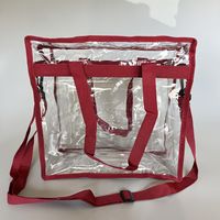Women's Casual Solid Color Pvc Shopping Bags sku image 3