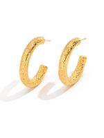 1 Pair Sexy Simple Style Solid Color Plating Titanium Steel 18k Gold Plated Ear Studs main image 8