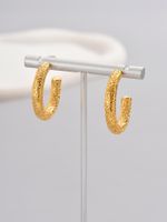 1 Pair Sexy Simple Style Solid Color Plating Titanium Steel 18k Gold Plated Ear Studs main image 7