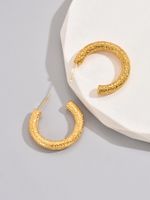 1 Pair Sexy Simple Style Solid Color Plating Titanium Steel 18k Gold Plated Ear Studs main image 3