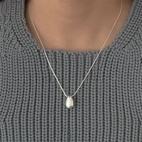 Lässig Strassenmode Geometrisch Sterling Silber Halskette Mit Anhänger main image 3