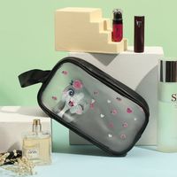 Elegant Animal Pvc Pu Leather Square Makeup Bags sku image 2