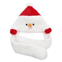 Christmas Cartoon Style Cute Hat Flannel Family Gathering Party Festival Christmas Hat sku image 2