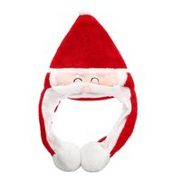 Christmas Cartoon Style Cute Hat Flannel Family Gathering Party Festival Christmas Hat sku image 1