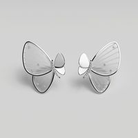 Wholesale Jewelry Vintage Style Butterfly Silica Gel Ear Studs sku image 2