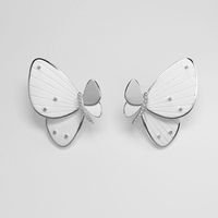 Wholesale Jewelry Vintage Style Butterfly Silica Gel Ear Studs sku image 1
