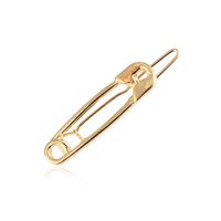 Vintage Style Geometric Solid Color Alloy Plating Hair Clip sku image 1
