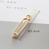 Vintage Style Geometric Solid Color Alloy Plating Hair Clip main image 3