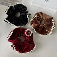 Vintage Style Solid Color Velvet Hair Tie main image 6