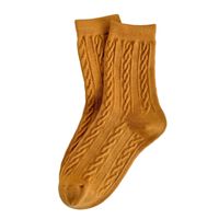 Women's Simple Style Solid Color Wool Crew Socks A Pair main image 4