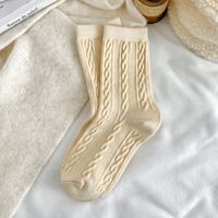 Women's Simple Style Solid Color Wool Crew Socks A Pair sku image 8