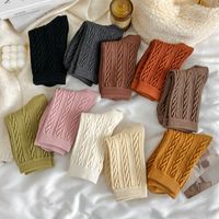 Women's Simple Style Solid Color Wool Crew Socks A Pair main image 1