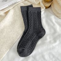 Women's Simple Style Solid Color Wool Crew Socks A Pair sku image 5