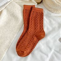 Women's Simple Style Solid Color Wool Crew Socks A Pair sku image 10