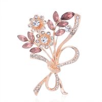 Vintage Style Flower Alloy Women's Brooches sku image 2