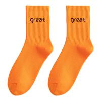 Women's Casual Simple Style Letter Cotton Crew Socks A Pair main image 4