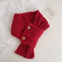 Women's Basic Simple Style Solid Color Knit Scarf sku image 4