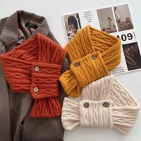 Women's Basic Simple Style Solid Color Knit Scarf main image 2