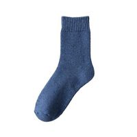 Men's Casual Solid Color Cotton Crew Socks A Pair main image 2