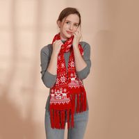 Women's Casual Elk Polyester Scarf main image 1