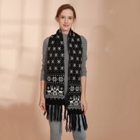 Women's Casual Elk Polyester Scarf main image 4