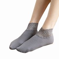 Women's Sweet Simple Style Solid Color Velvet Polyacrylonitrile Fiber Ankle Socks A Pair main image 2