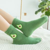 Women's Casual Simple Style Cartoon Fruit Polyester Jacquard Crew Socks A Pair main image 4