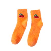 Women's Casual Simple Style Cartoon Fruit Polyester Jacquard Crew Socks A Pair main image 3