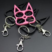 Cute Funny Rabbit Cat Alloy Unisex Keychain main image 1