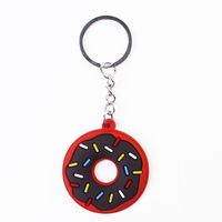 Cute Donuts Pvc Women's Keychain main image 3