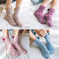 Women's Casual Simple Style Multicolor Chemical Fiber Polyester Crew Socks A Pair main image 5