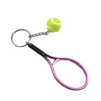 Simple Style Ball Tennis Racket Plastic Women's Keychain main image 2