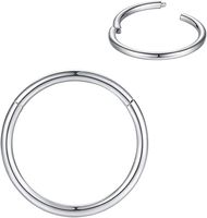 Simple Style Solid Color Stainless Steel Nose Ring main image 5
