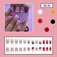 Vacation Snowman Snowflake Plastic Nail Patches 1 Set sku image 1