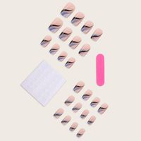 Modern Style Color Block Plastic Nail Patches 1 Piece main image 2
