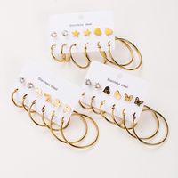 1 Set Modern Style Simple Style Solid Color Stainless Steel Earrings main image 4