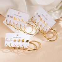 1 Set Modern Style Simple Style Solid Color Stainless Steel Earrings main image 1