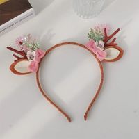 Simple Style Bow Knot Cloth Contrast Collar Hair Band sku image 1