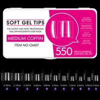 Simple Style Solid Color Plastic Nail Patches 1 Set sku image 7