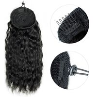 Women's African Style Street High Temperature Wire Ponytail Wigs main image 5