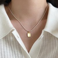 Simple Style Geometric Sterling Silver Gold Plated Silver Plated Pendant Necklace main image 7