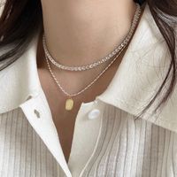 Einfacher Stil Geometrisch Sterling Silber Vergoldet Versilbert Halskette Mit Anhänger main image 4