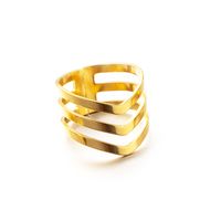 Einfacher Stil Geometrisch Rostfreier Stahl Offener Ring sku image 6