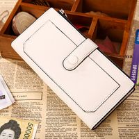 Women's Solid Color Pu Leather String Wallets main image 6