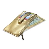 Unisex Solid Color Pu Leather Zipper Buckle Card Holders main image 6