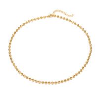 Vintage Style Simple Style Solid Color Copper 18k Gold Plated Necklace In Bulk sku image 2